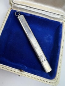 Antique Sterling Chatelaine Sewing Needle Case