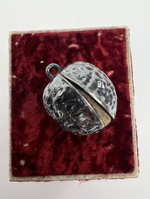 Antique Sterling Chateline Pin Cushion Pendant