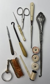 Sewing Items & Vanity Accessories Includ Sterling