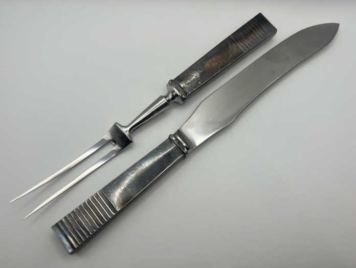 Set of Sterling Georg Jensen Carving Utensils (1 of 5)