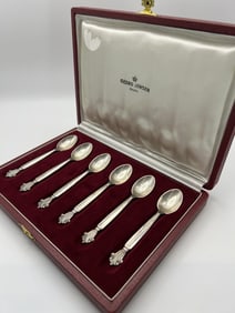 Vintage Boxed Set of George Jensen Sterling Silver