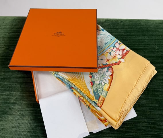 Vintage French Hermes Paris Silk Scarf w Box (1 of 12)