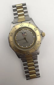 Vintage Tag Heuer Two Tone Men's Wrist Watch