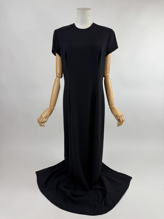 Vintage 1990s Giorgio Armani Black Silk Gown (1 of 7)