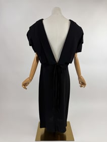 Vintage 1980s Gianni Versace Wool Cocktail Dress