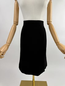 Vintage AW 1997 Chanel Wool Crepe Pencil Skirt