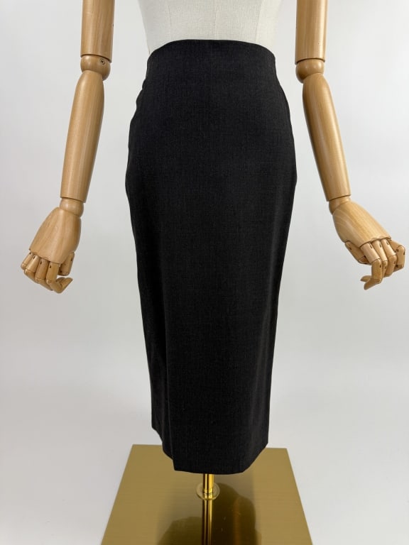 Vintage 1990s Gucci Grey Wool Pencil Skirt (1 of 8)