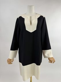 Vintage Michael Kors Wool Color Block Shift Dress