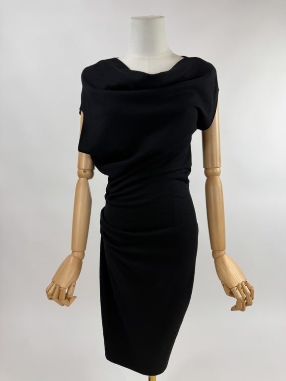 Vintage Helmut Lang Black Knit Wool Dress (1 of 10)