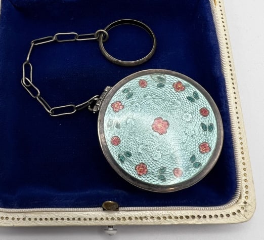Antique Silver & Guilloche Enamel Compact 3 (1 of 7)