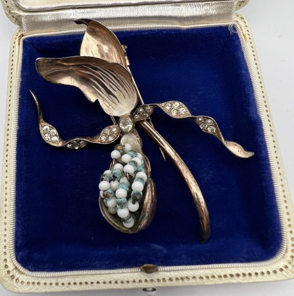 Vintage Costume Jewelry Nettie Rosenstein Brooch (1 of 9)