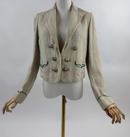 Vintage 1930s Lanz Salzburg Linen Blazer Jacket