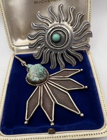 Vintage Native American Sterling Silver Pendants