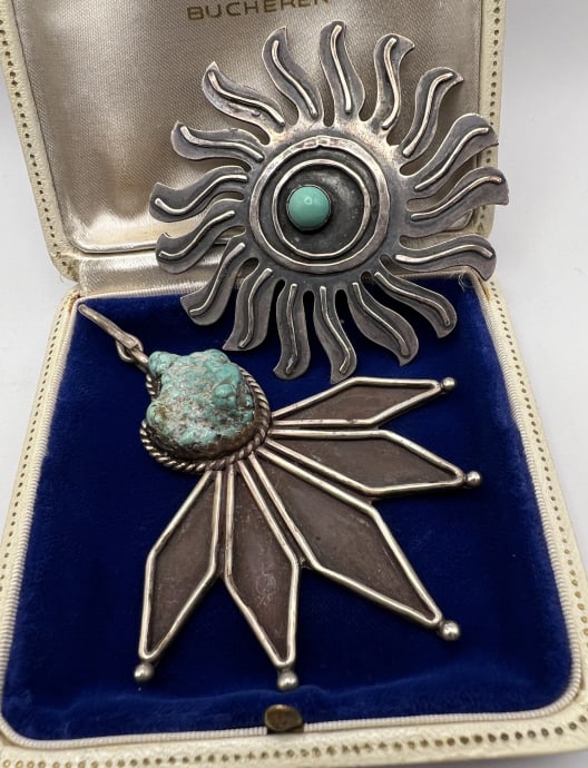 Vintage Native American Sterling Silver Pendants (1 of 10)