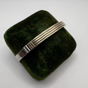 14kt Gold Sterling M M Rogers Native American Cuff