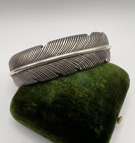 Native American Sterling Harvey Mace Cuff Bracelet