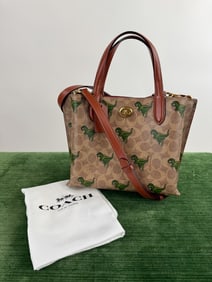 Coach Willow Tote Purse w Rexy Print Pattern