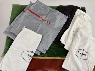 Collection of Prada & Gucci Designer Dust Bags