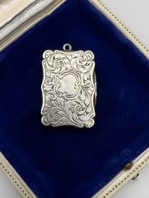 Antique 1851 English Sterling Vinaigrette Pendant