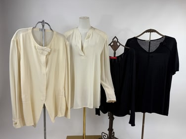 Collection of Four Vintage Designer Blouses