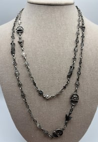 Antique Italian Silver Figural Peruzzi Necklace