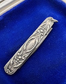 Antique Victorian Sterling Pocket Knife Pendant