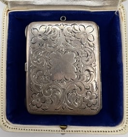 Large Scale Antique Chase Sterling Silver Locket