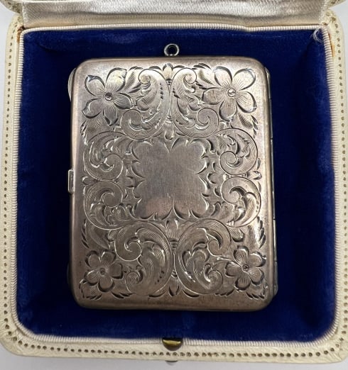 Large Scale Antique Chase Sterling Silver Locket (1 of 8)