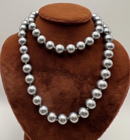 Estate Tahitian Cultured Pearl Necklace Strand