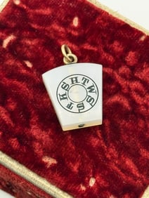 Antique Agate Masonic Royal Arc Fob Charm