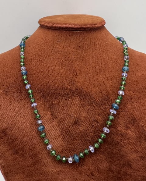 Estate 14kt Gold & Faceted Gemstone Bead Necklace (1 of 10)