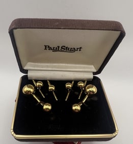 Paul Stuart Boxed Set of Gold Plated Cuff Links