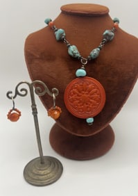 Chan Luu Earrings & Ben Amun Necklace