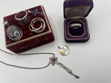 Vintage Sterling Jewelry Group Lot