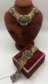 Antique Austro Hungarian Jewelry Demi Parure