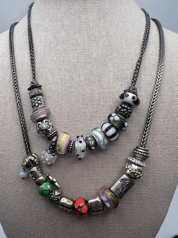 Sterling Silver Trollbeads Pandora Bead Necklaces (1 of 11)