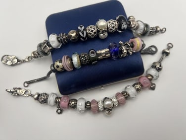 Sterling Silver Trollbeads Pandora Bead Bracelets