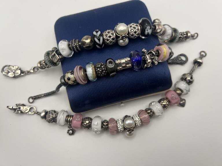 Sterling Silver Trollbeads Pandora Bead Bracelets (1 of 9)