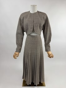 Vintage 1950s Fred A Block 2 Piece Wool Skirt Suit