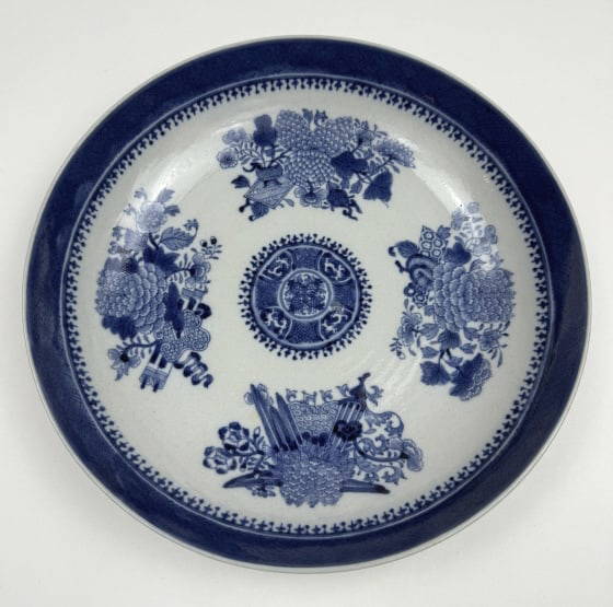 Antique 18th C Chinese Porcelain Fitzhugh Bowl