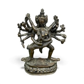 Antique or Vintage South East Asian Bronze Statue