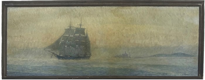 Clifford Warren Ashley Large Scale Oil Painting