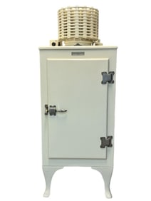 Antique General Electric White Refrigerator