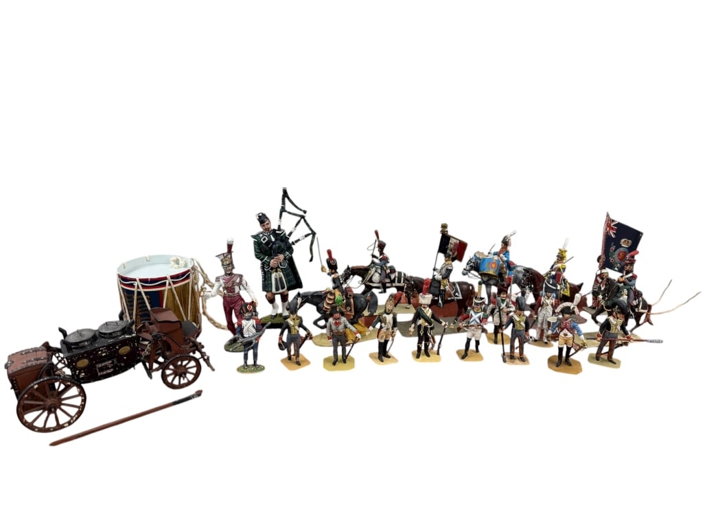 Charles C. Stadden 1919-2002 Miniature Soldiers: Charles C. Stadden 1919-2002 Miniature Soldiers. Collection of finely hand painted miniature military soldiers by Charles C. Stadden. Please see photos for measurements. According to his website, Chas