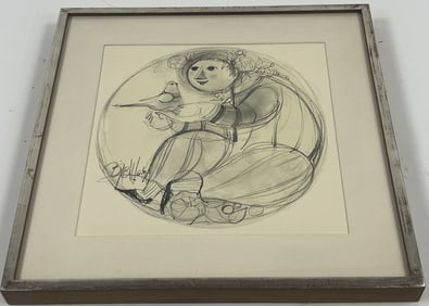 Bjorn Wiinblad (1918-2006) Framed Lithograph