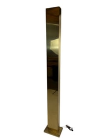 Mid Century Modern Casella Brass Skyscraper Floor Lamp