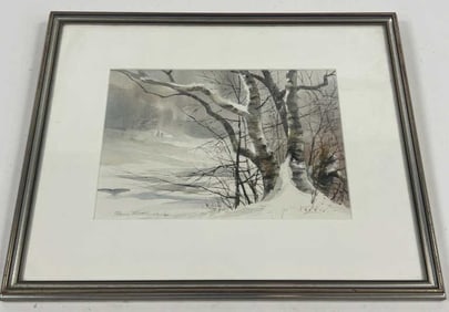 Elaine Wentworth (1924-2017) Watercolor Painting