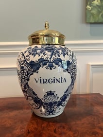 Colonial Williamsburg Hand Painted Delft Porcelain
