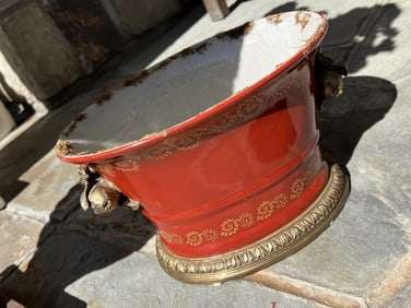 Porcelain & Ormolu Mounted Cache Pot Planter