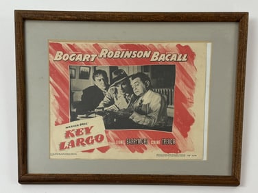 Vintage Framed Movie Poster - Key Largo